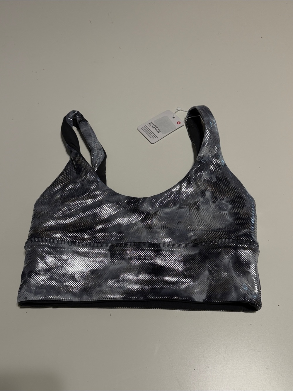lululemon athletica Metallic Gray & Black Headband